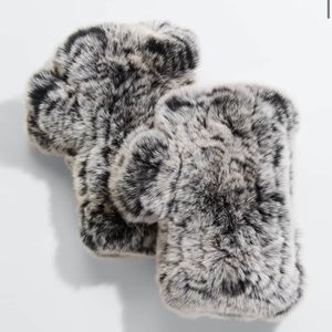 Fingerless Fur Mittens